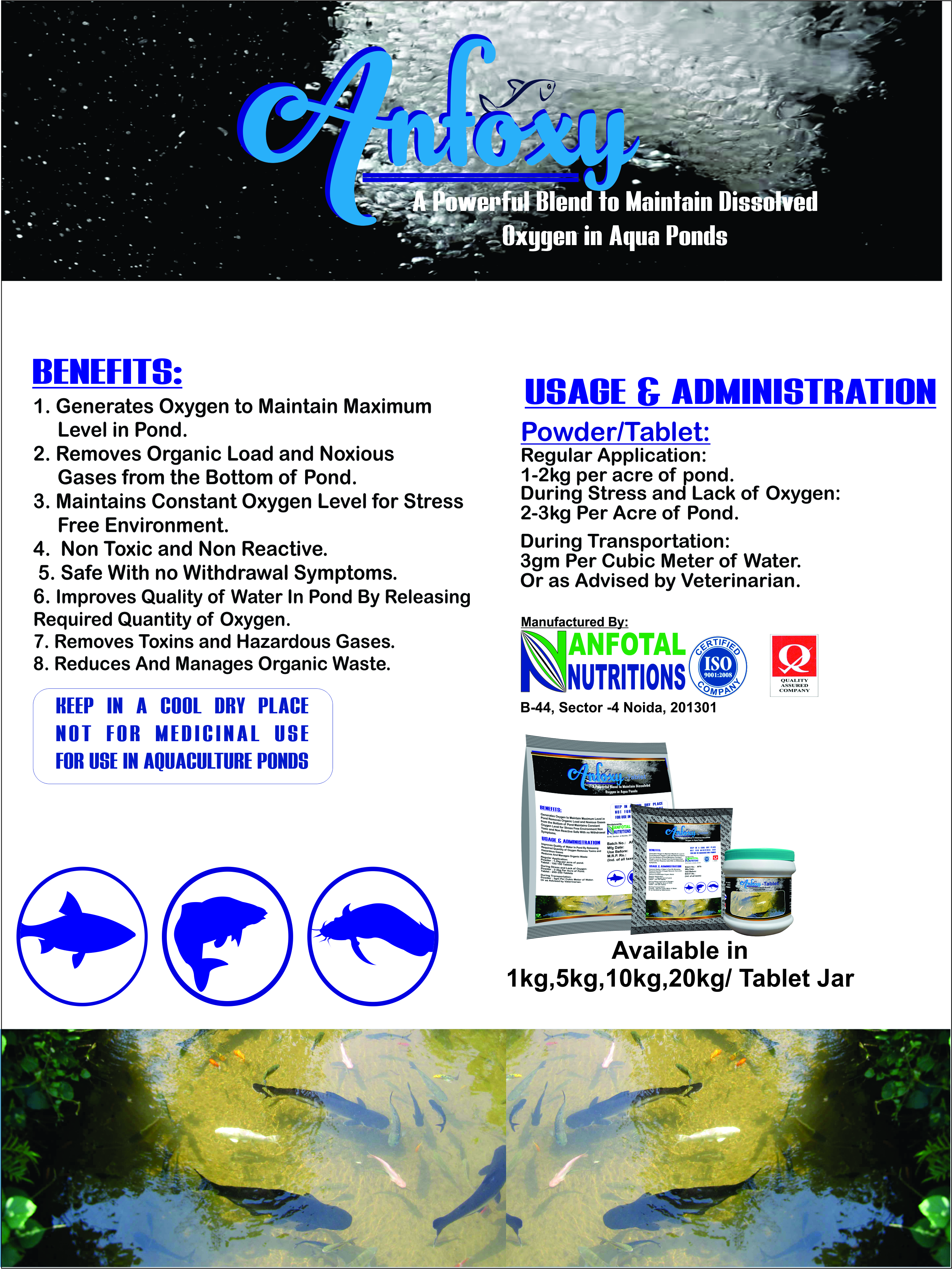 Aquaculture Oxygen Generator (Anfoxy)