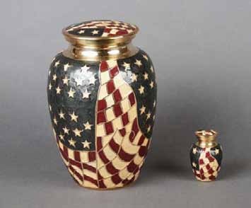 Silver Star Pewter Memorial Urn