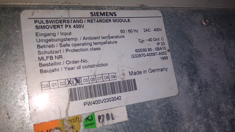 Siemens Simovert Module