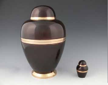 Brownz & Gold Memorial Urn Carthage