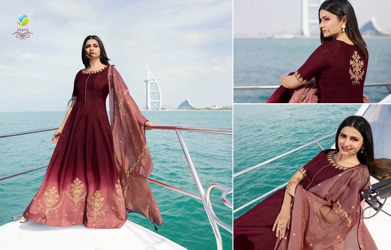 Embroidered Silk Suits