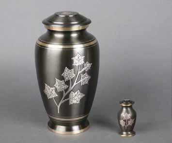 Aristocrat Memorial Urn - Brass Material Customized Size Gold Finish With American Religious Style