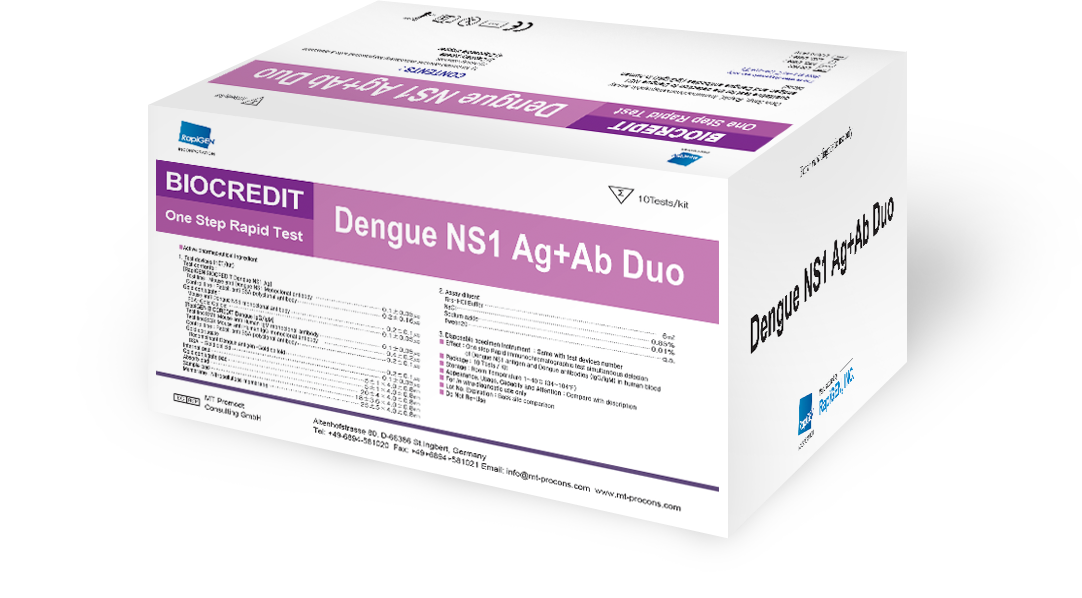 White Dengue Test Kits