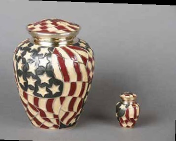 White Brass Valencia Urn