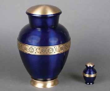 Silver Apollo Brass Cremation Urn