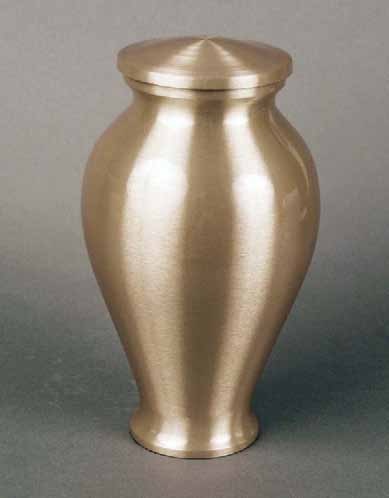 Gold Aegean Cast Bronze Vase Cremation Urn