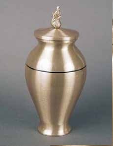 Gold Nova I Cast Bronze Vase Cremation Urn