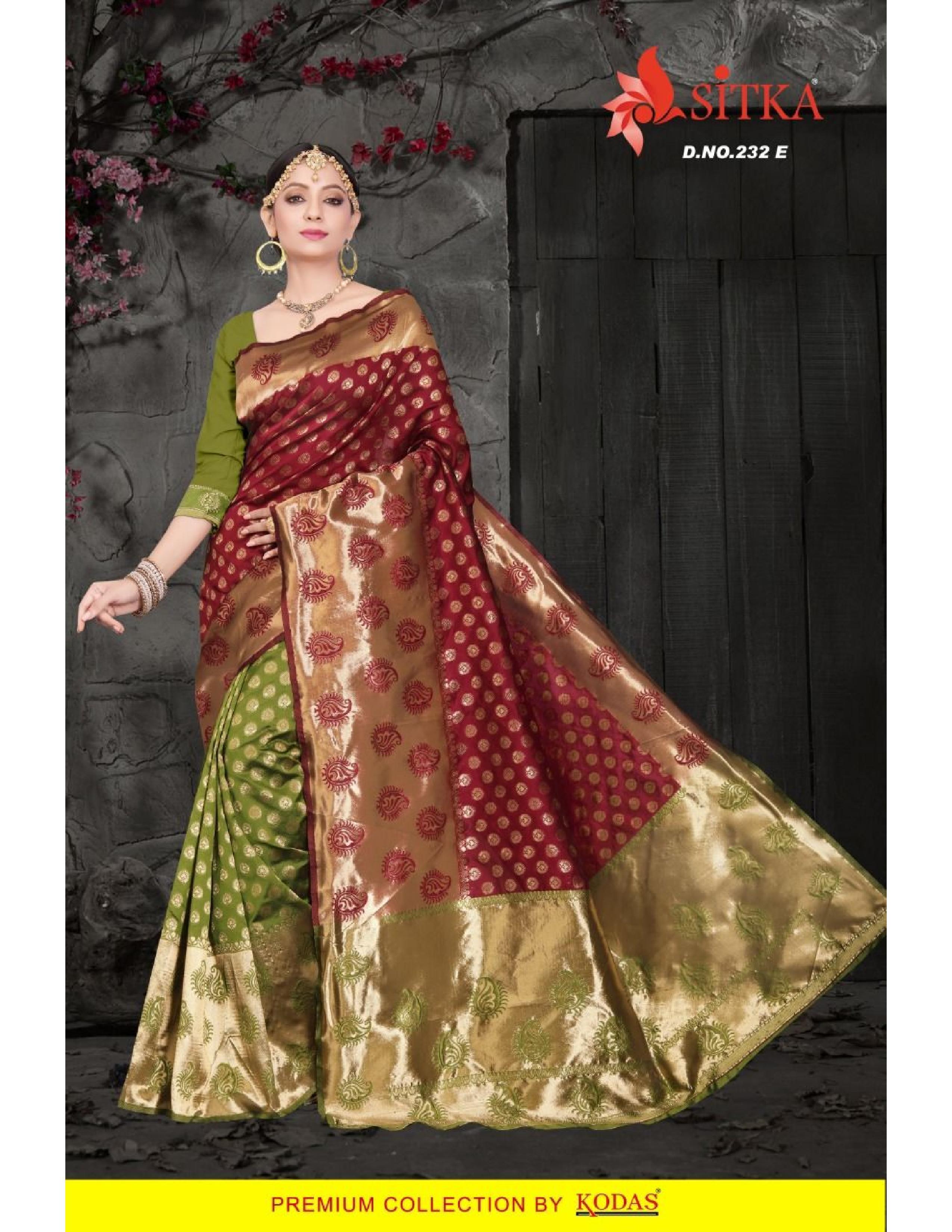 Six Colors Silk Saree