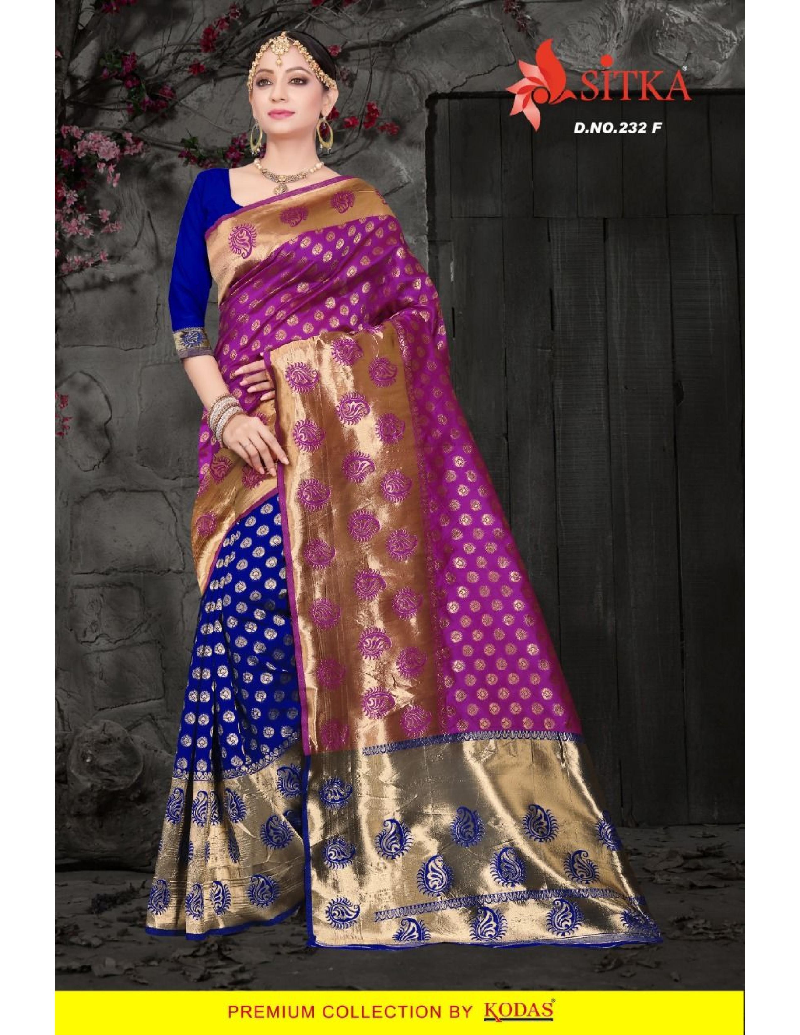 Six Colors Silk Saree