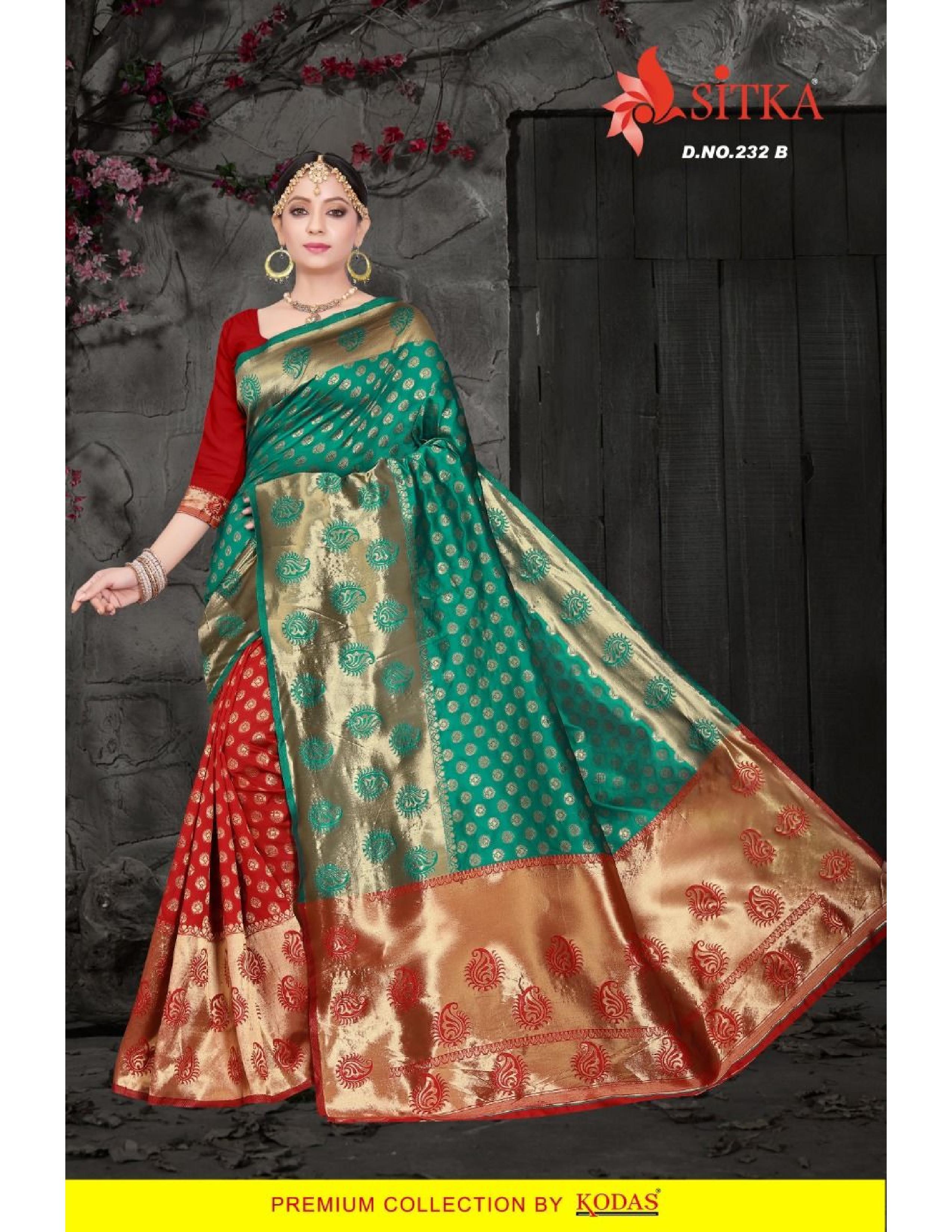 Six Colors Silk Saree