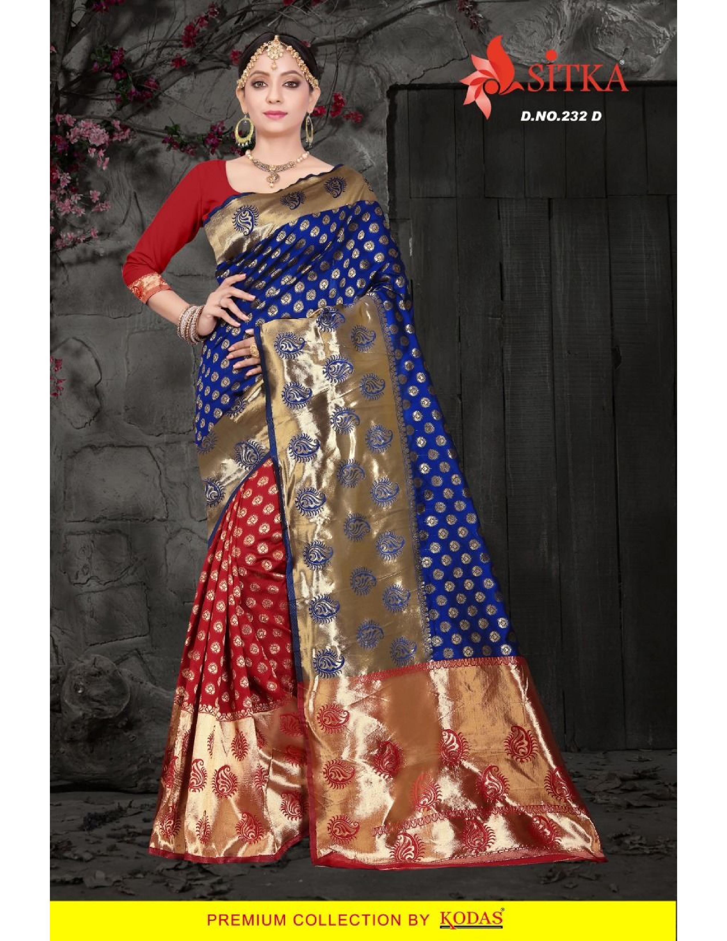 Six Colors Silk Saree