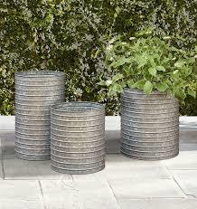 Gray Decorative Garden Planter