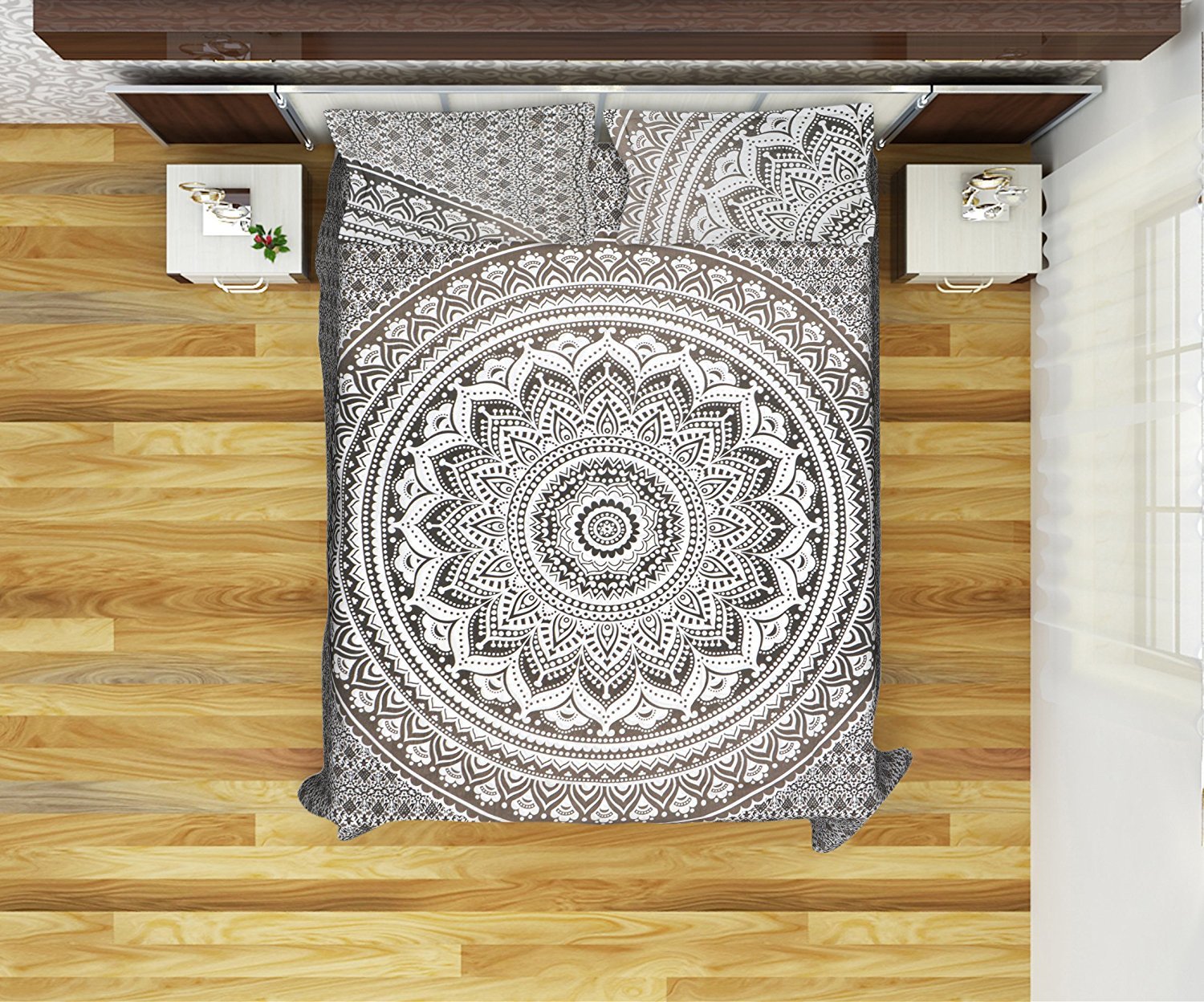 Grey Color Exclusive Queen Duvet Cover Quilt