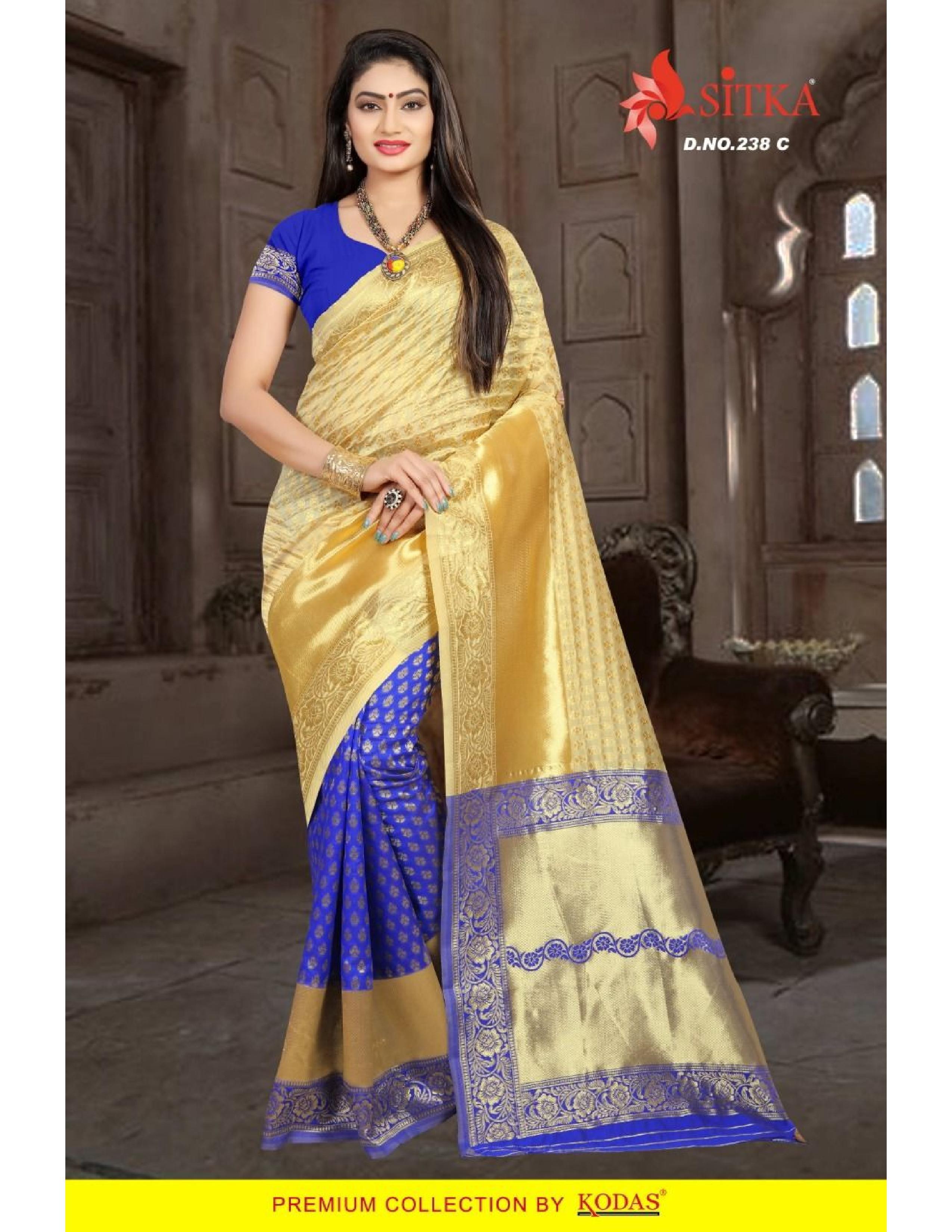 Six Colors Silk Saree