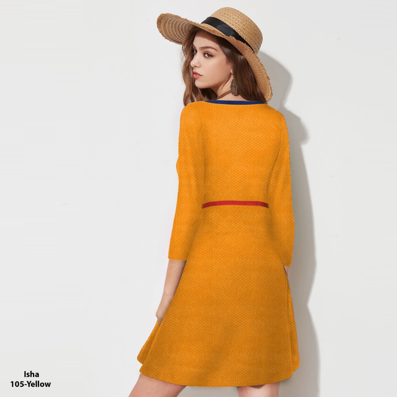 Western Ladies Dresses - Polyester, Sizes S-xxl, Yellow, Length 38 Inch, Full Sleeves | Washable, No Fade, Trendy Ethnic Design