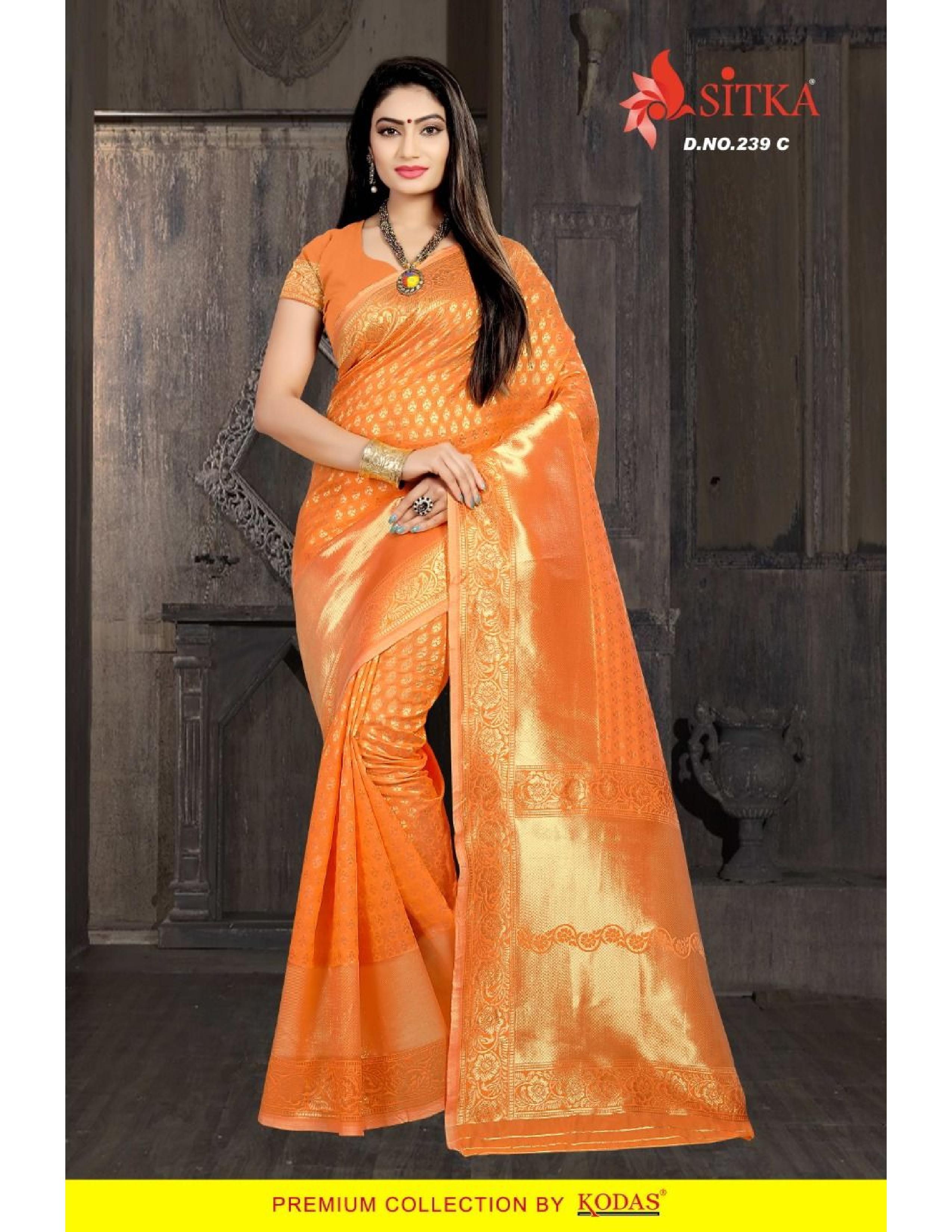 Six Colors Silk Saree