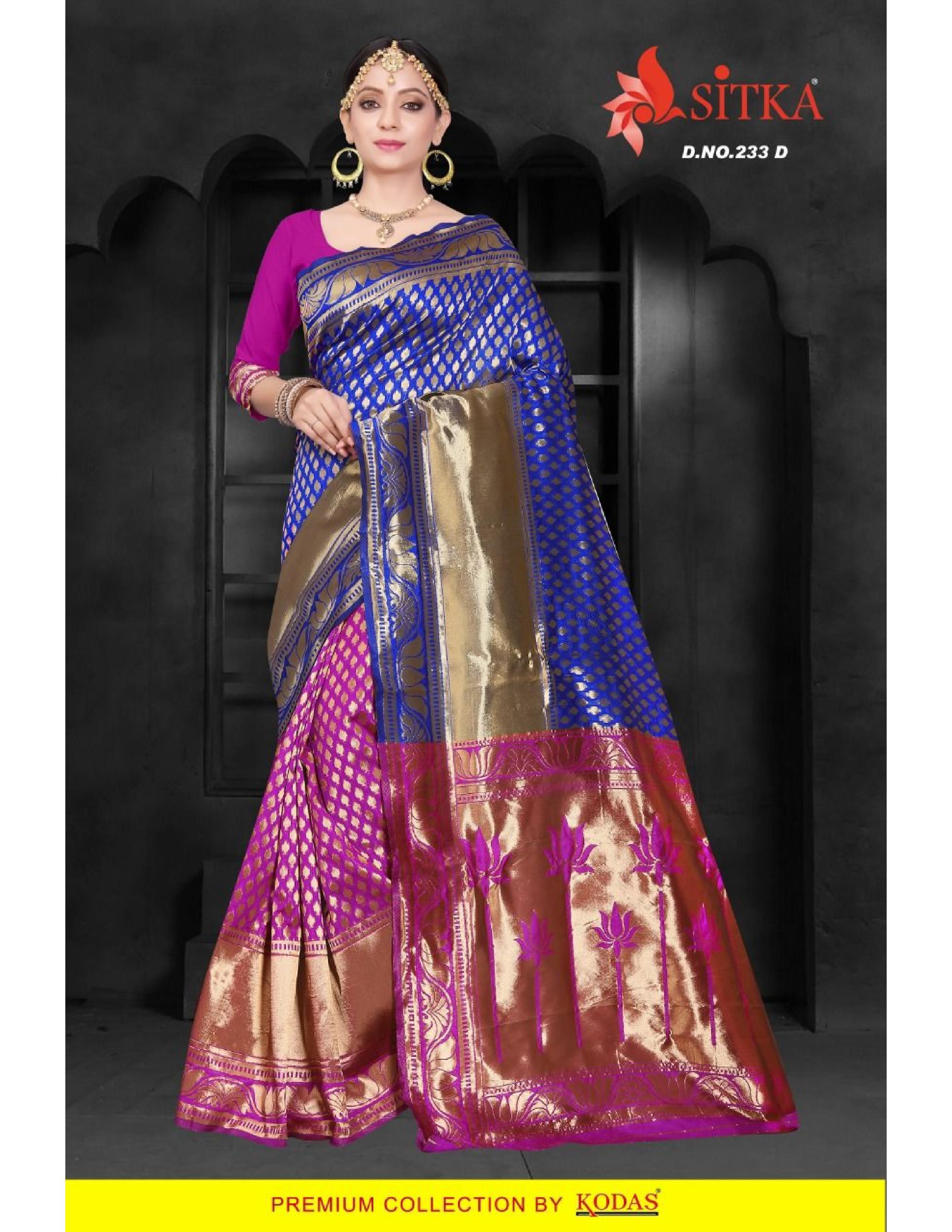 Georgette Fancy Silk Saree