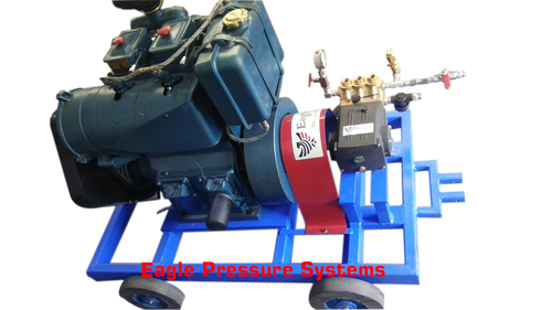Engine Driven Hydro Test Pump - Flow Rate: 50 Lpm