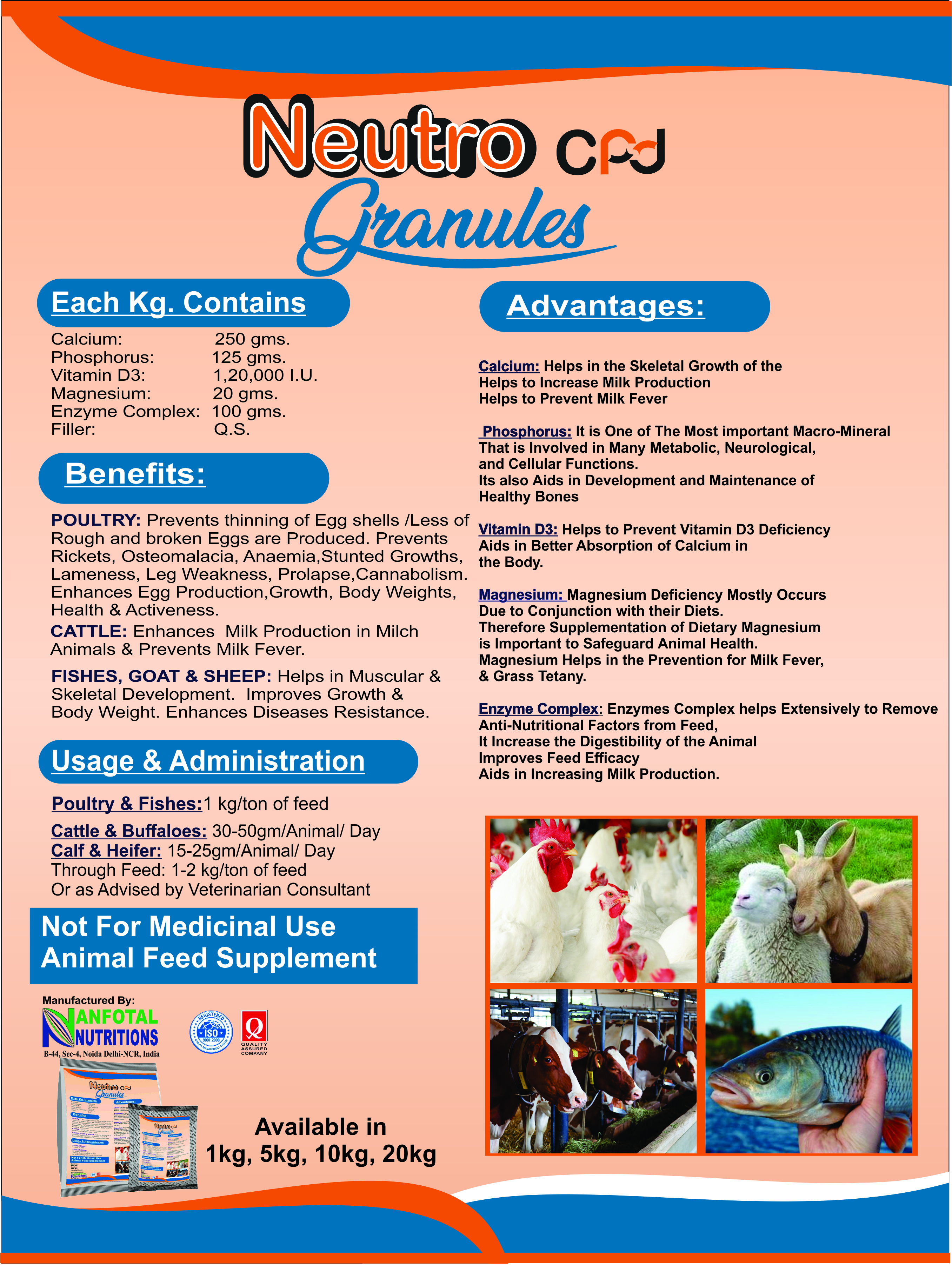 Goat Calcium Granules (Neutro Cpd Granules)