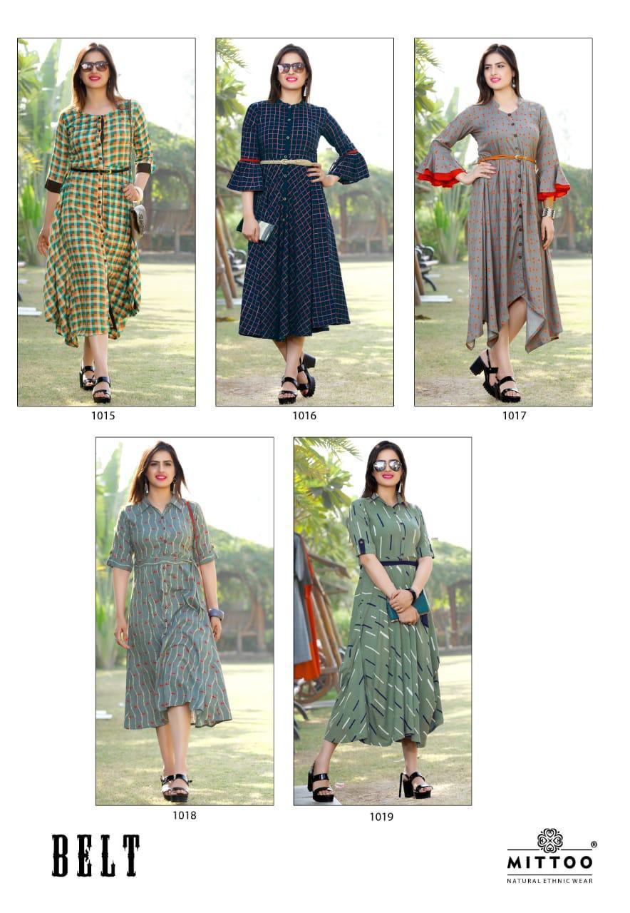 Winter Mittoo Fancy Designer Rayon Kurtis