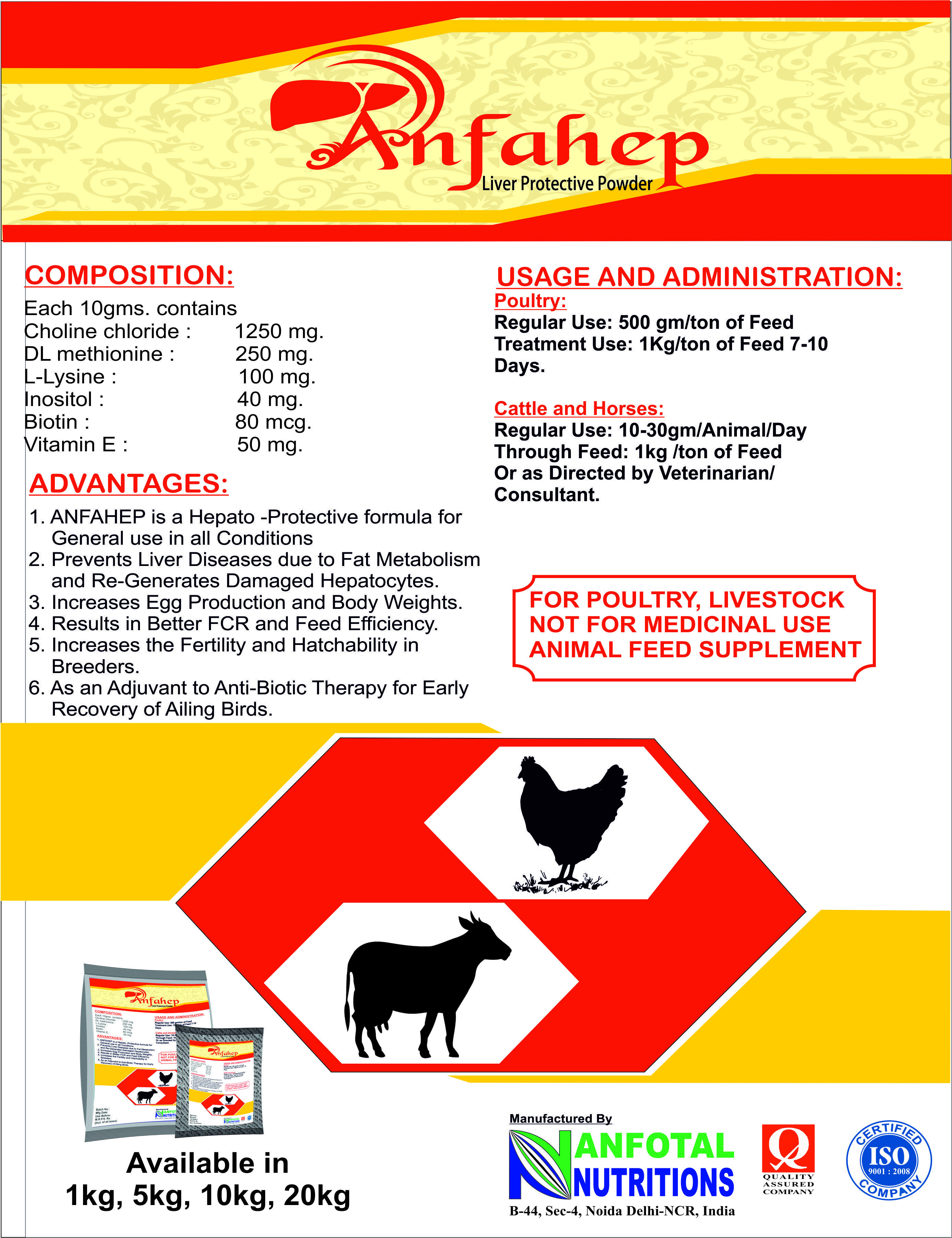 Cattle Liver Feed Additives Efficacy: Promote Healthy