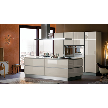 हाई-ग्लॉस पीयू मॉड्यूलर किचन