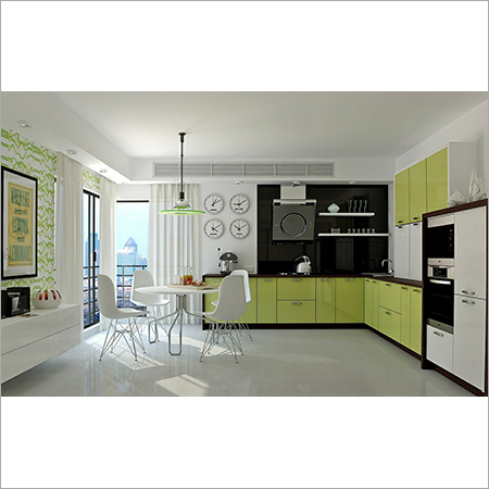 यूवी फिनिश मॉड्यूलर किचन