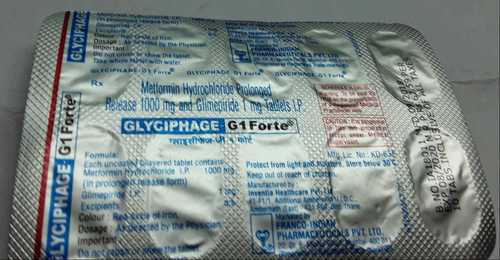 Metformin Hydrocloride Prolong Released Glime Pride Tablets Specific Drug