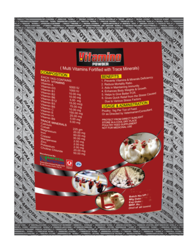 Poultry Multivitamin Feed Supplement - Powder Form 1kg/ton, Essential Vitamins & Trace Minerals For Optimal Health And Growth