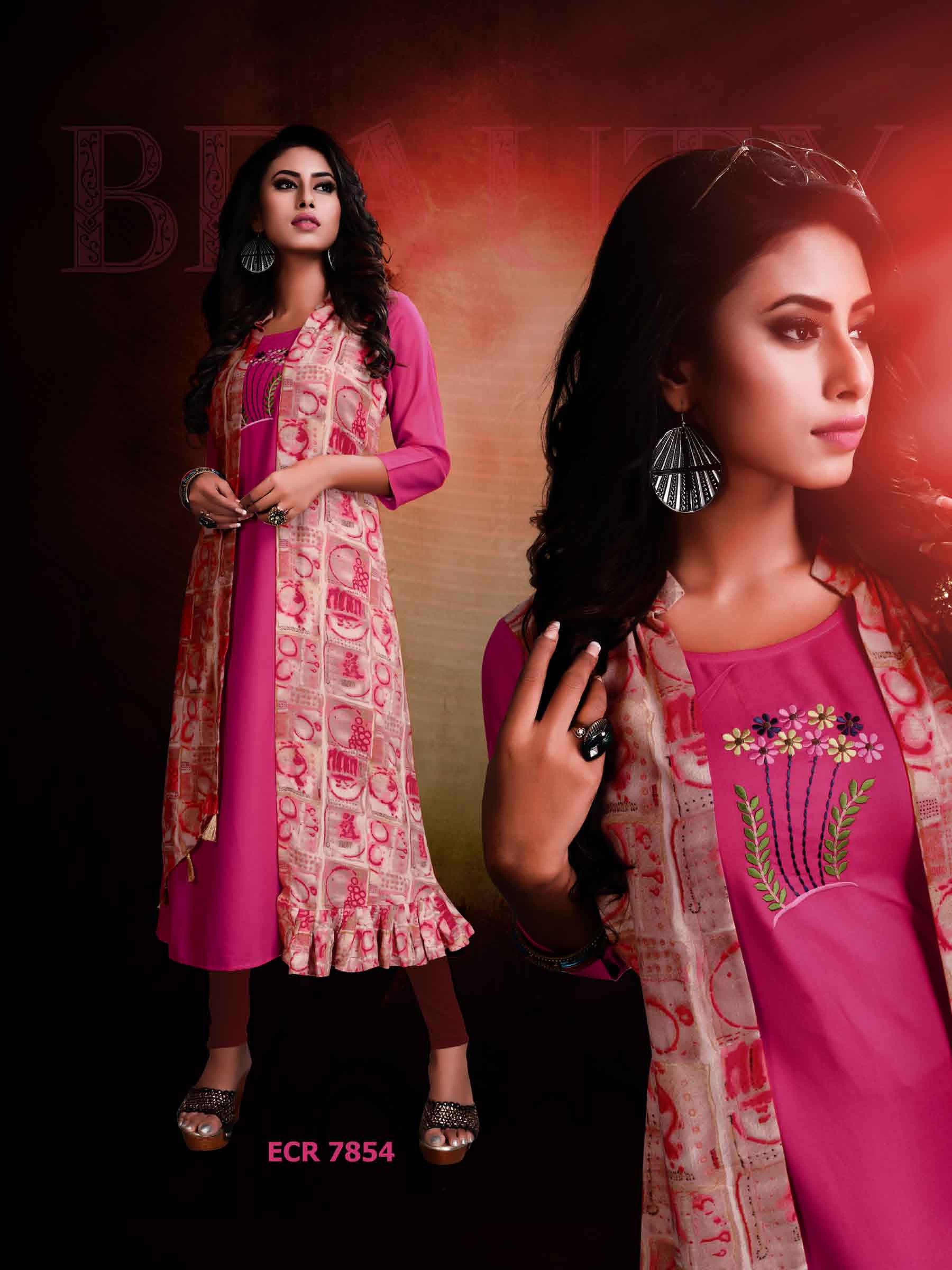 Four Colors Jacket Kurti