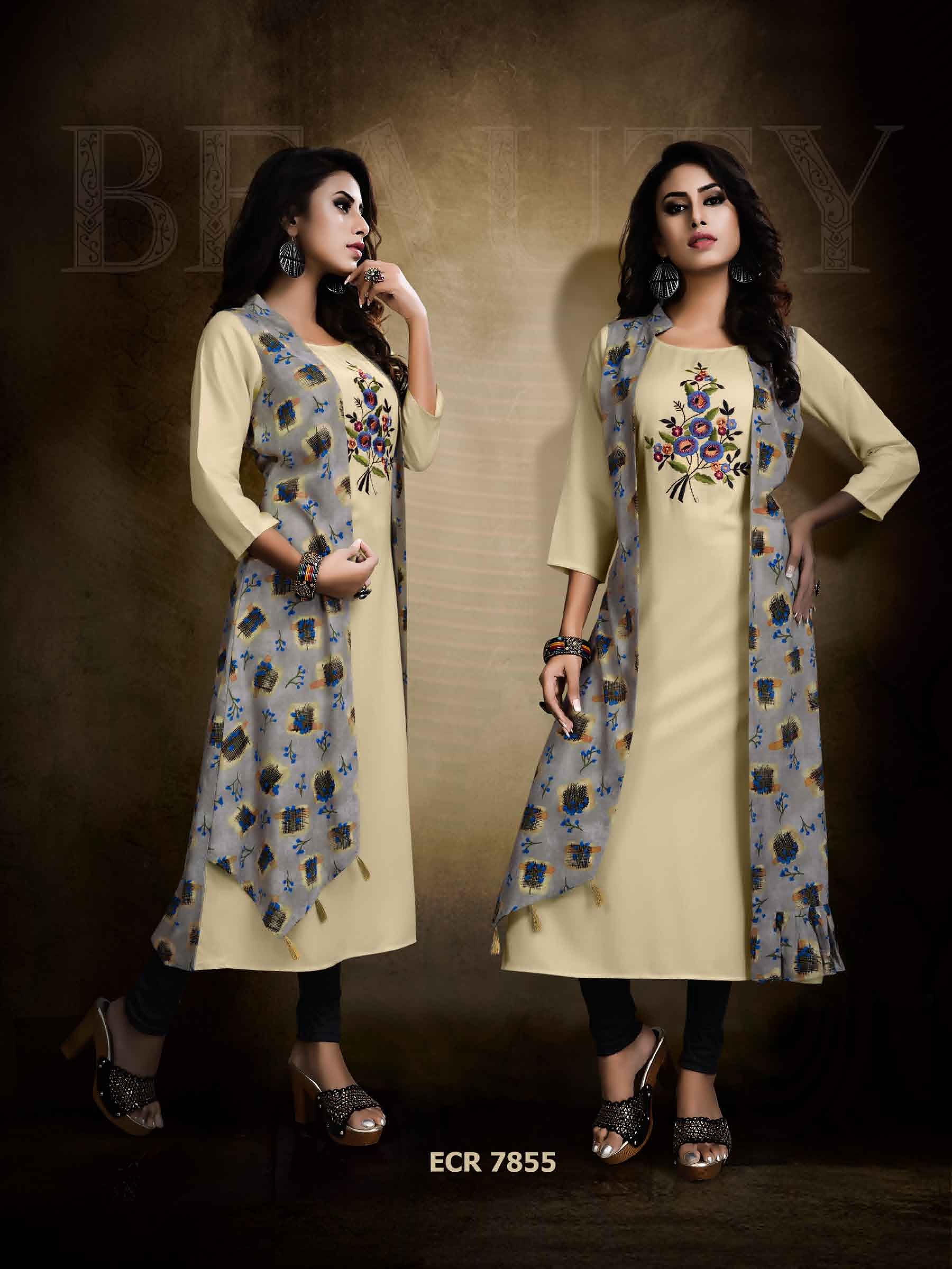Four Colors Jacket Kurti