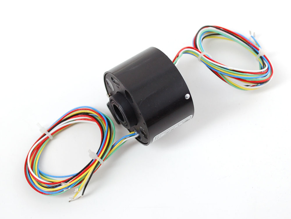 Black Through Bore Slip Ring