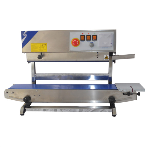 Continuous Sealing Machine - Stainless Steel, 1060 x 470 x 380 mm | 0-300°C Temperature Range, 0-12 m/min Sealing Speed, 6-12 mm Sealing Width, 500 W Power