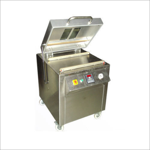 Single Chamber Vacuum Packaging Machine - 650 x 570 x 1010 mm, Stainless Steel | 220 V Voltage, 50 Hz Frequency, Compact Design