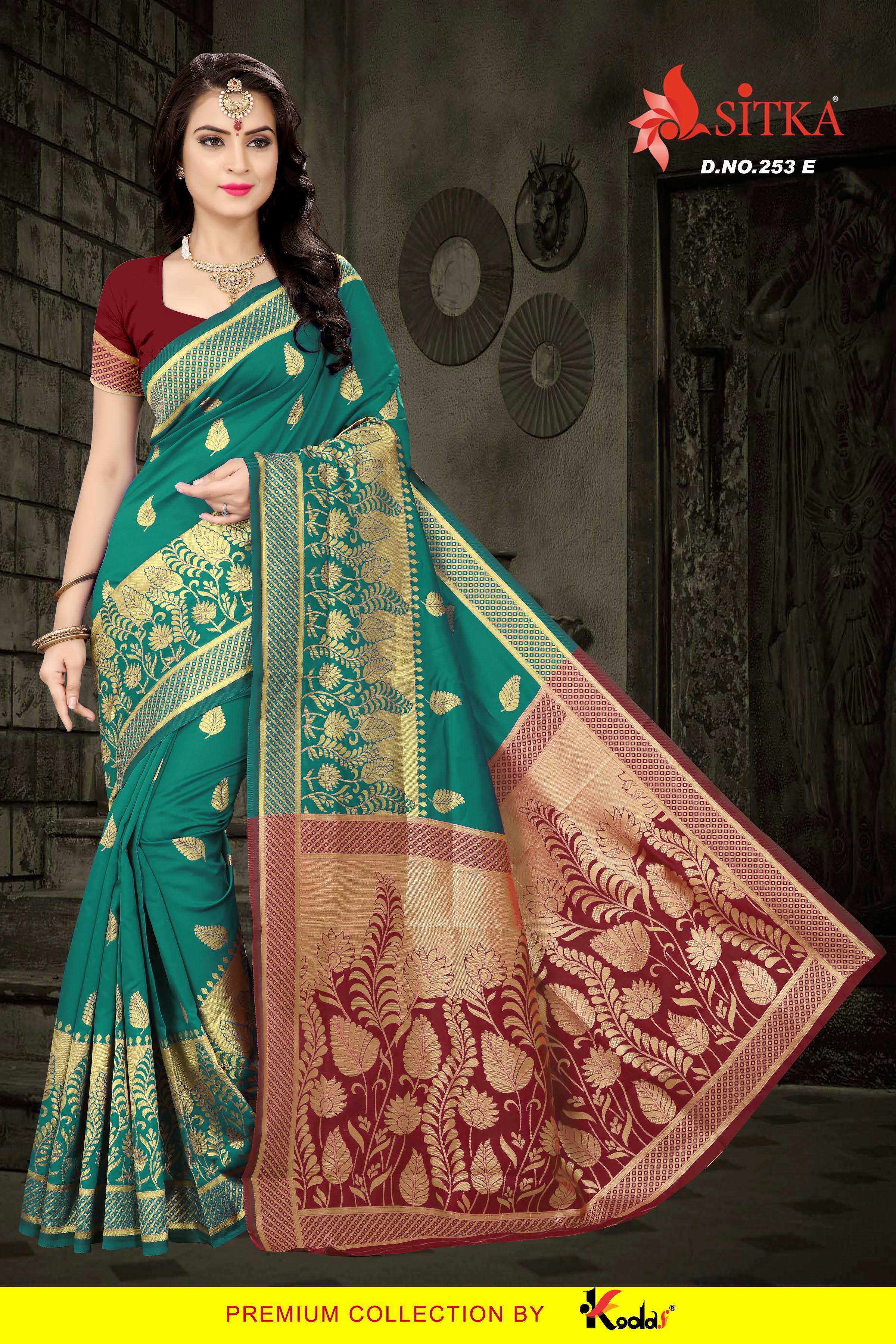 Six Colors Designer Silk Saree