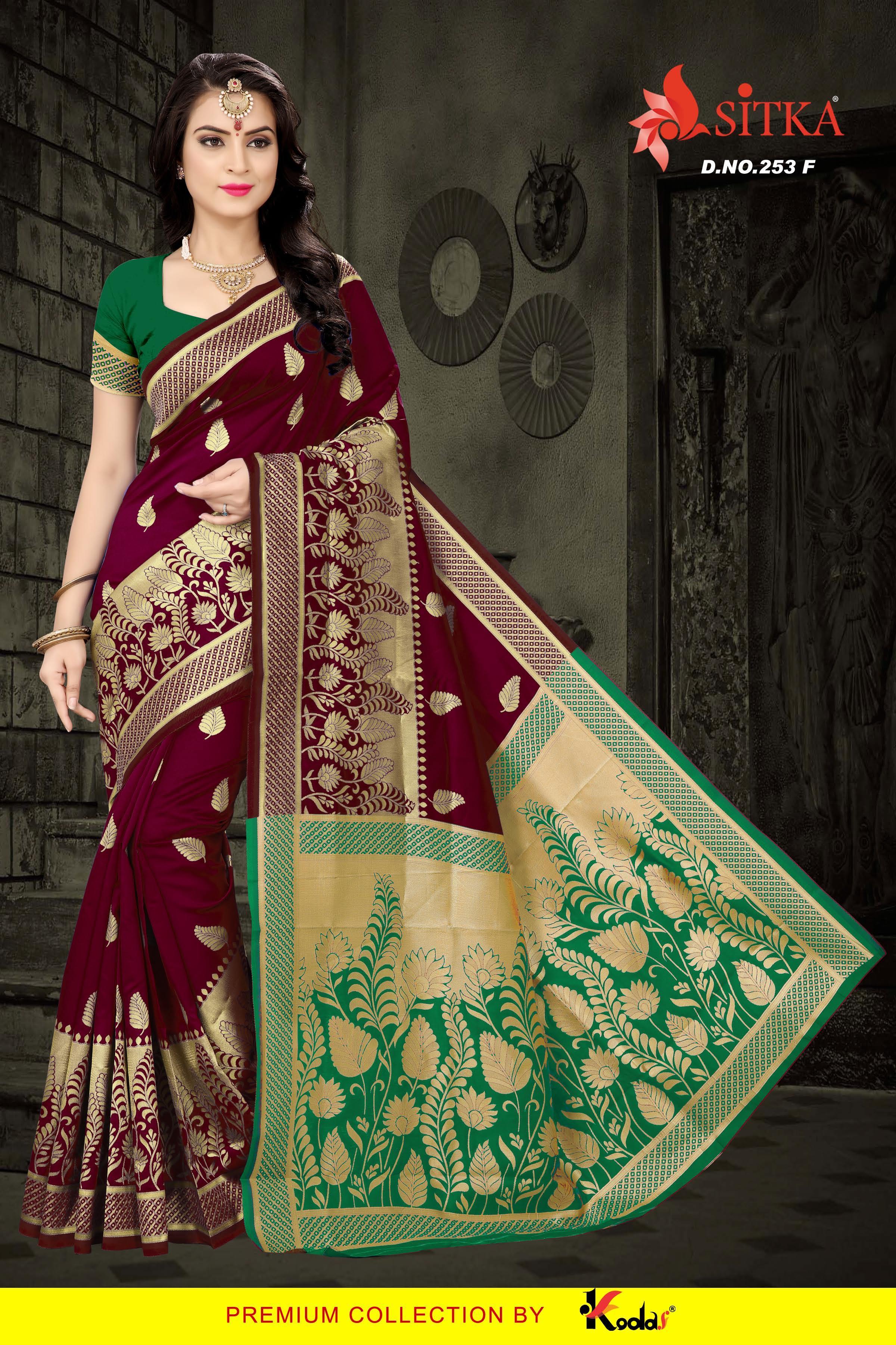Six Colors Designer Silk Saree