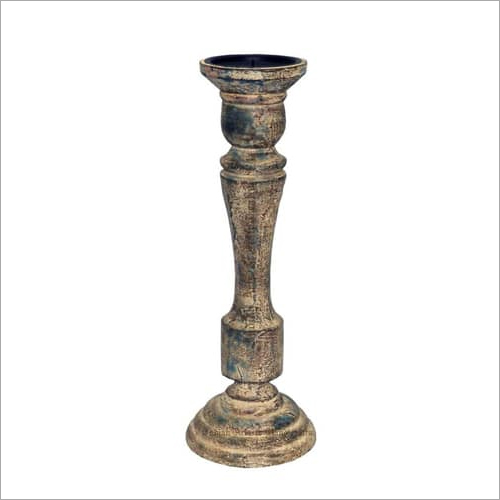 Wooden Candle Holder - Handmade Wood Material, Artistic Design for Home and Wedding Decoration, Ideal for Gifts and Crafts