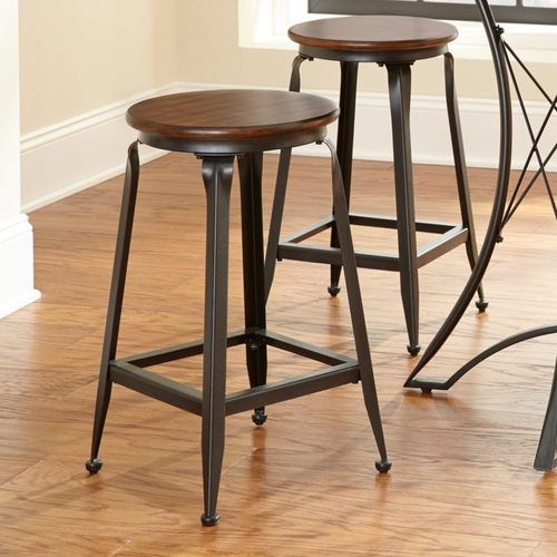 Industrial Round Bar Stool
