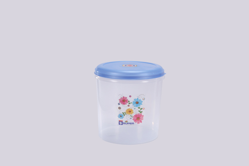 White & Blue 3Ltr. Plastic Container Coral