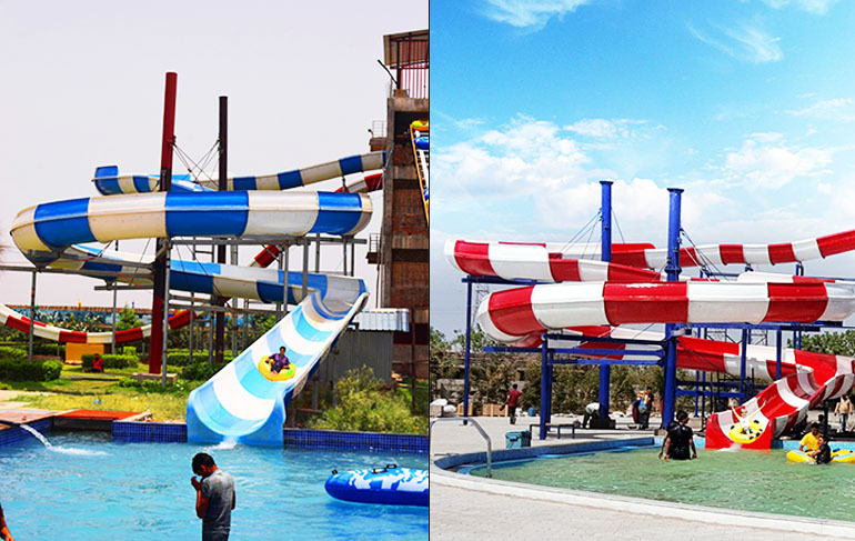 Pvc Open Float Water Slide