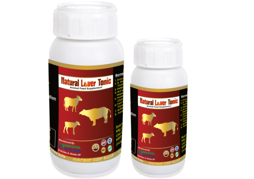 Cattle Natural Liver Tonic & Supplement - Liquid Form, 1 Litre Plastic Jar | Supports Liver Function, Aids Toxin Removal, Enzyme Secretion