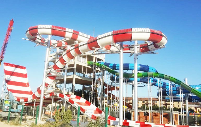 Steel Windstorm Water Slide