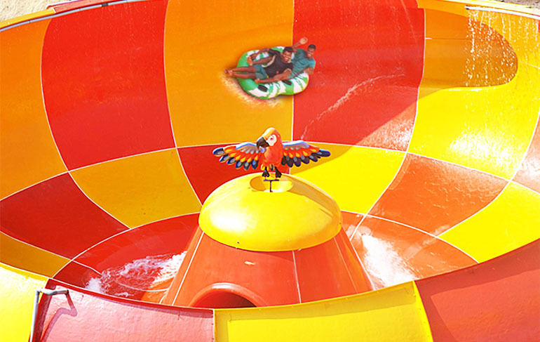 Metal Thunder Bowl Water Slide