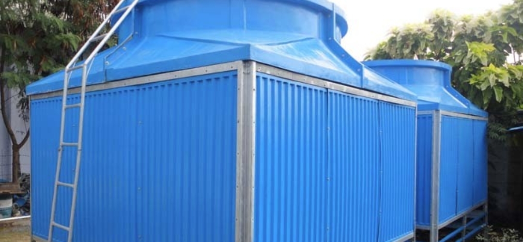 Square Cooling Tower - Frp Material, Various Sizes Available, Blue Color, 220-440 Volt | Low Maintenance, Easy To Clean, Effective Functionality