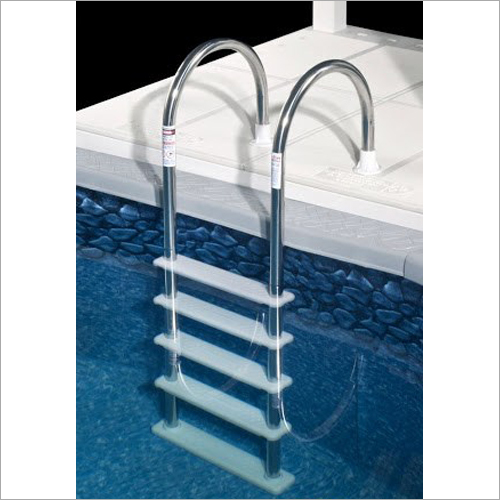 Swimming Pool Ladder - Stainless Steel, 4 Steps, Adjustable Height | Durable Steps, Easy Installation, Corrosion Resistant, Stylish Design
