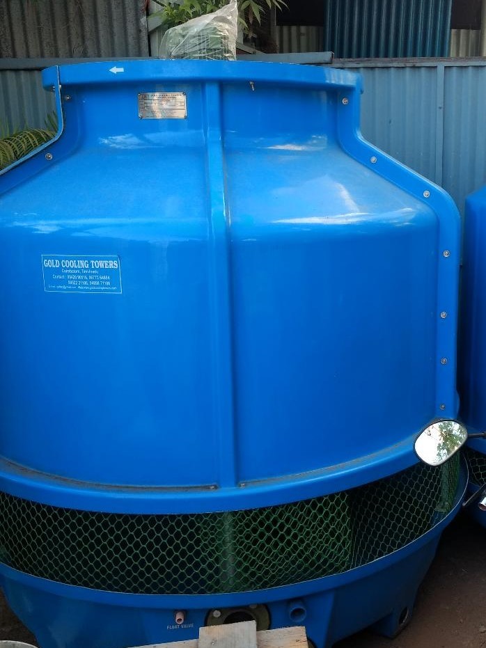Frp Round Cooling Tower - 10 Tr - 1000 Tr Cooling Capacity, Single Phase , High Strength And Durability, Corrosion Resistant
