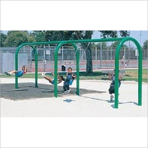 4 Seater Arch Shape Swing - Powder-coated Steel Frame, 12ft X 8ft (Approx.), Green Color | Arch Design, Durable Build, Safe Play For Four Children