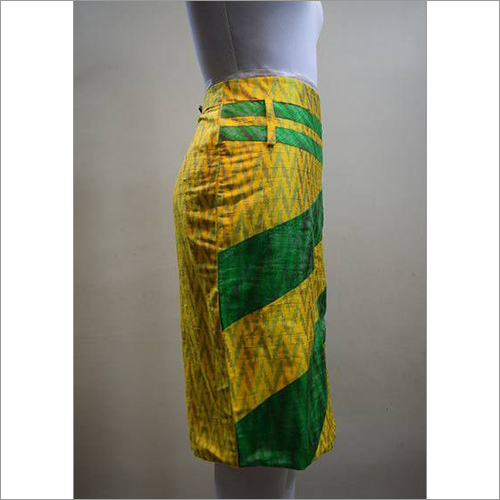 Silk Ikkat Skirt