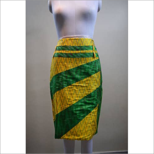 Silk Ikkat Skirt