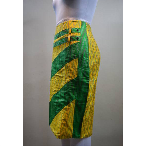 Silk Ikkat Skirt
